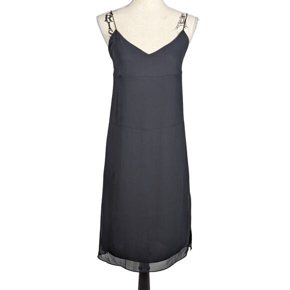 Aritzia Little Moon Spaghetti Strap Slip Dress Black XS - Picture 1 of 13